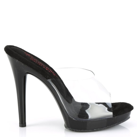 Shoes - Platform Clear Comfort Width High Heel Shoes